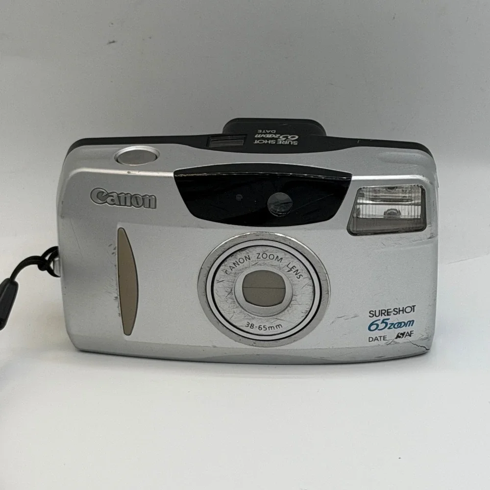 35mm Film Camera Lot Canon Sure Shot Samsung Maxima‎ 120Ti Fuji Discovery PARTS